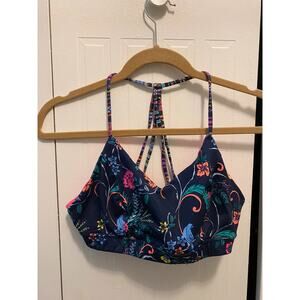 Old Navy Active floral active wear top / bikini top adjustable straps